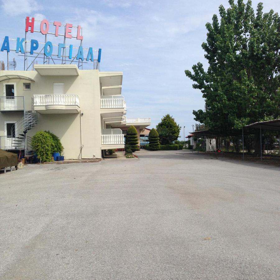 Hotel Akrogiali Korinos Bagian luar foto